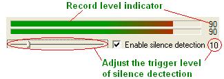 Silence detection for audio recording