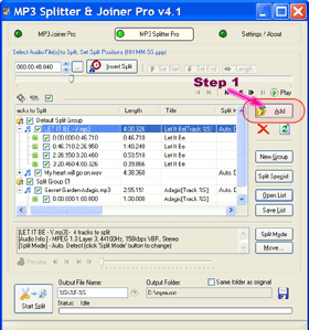MP3 Splitter - Load MP3 / CUE file